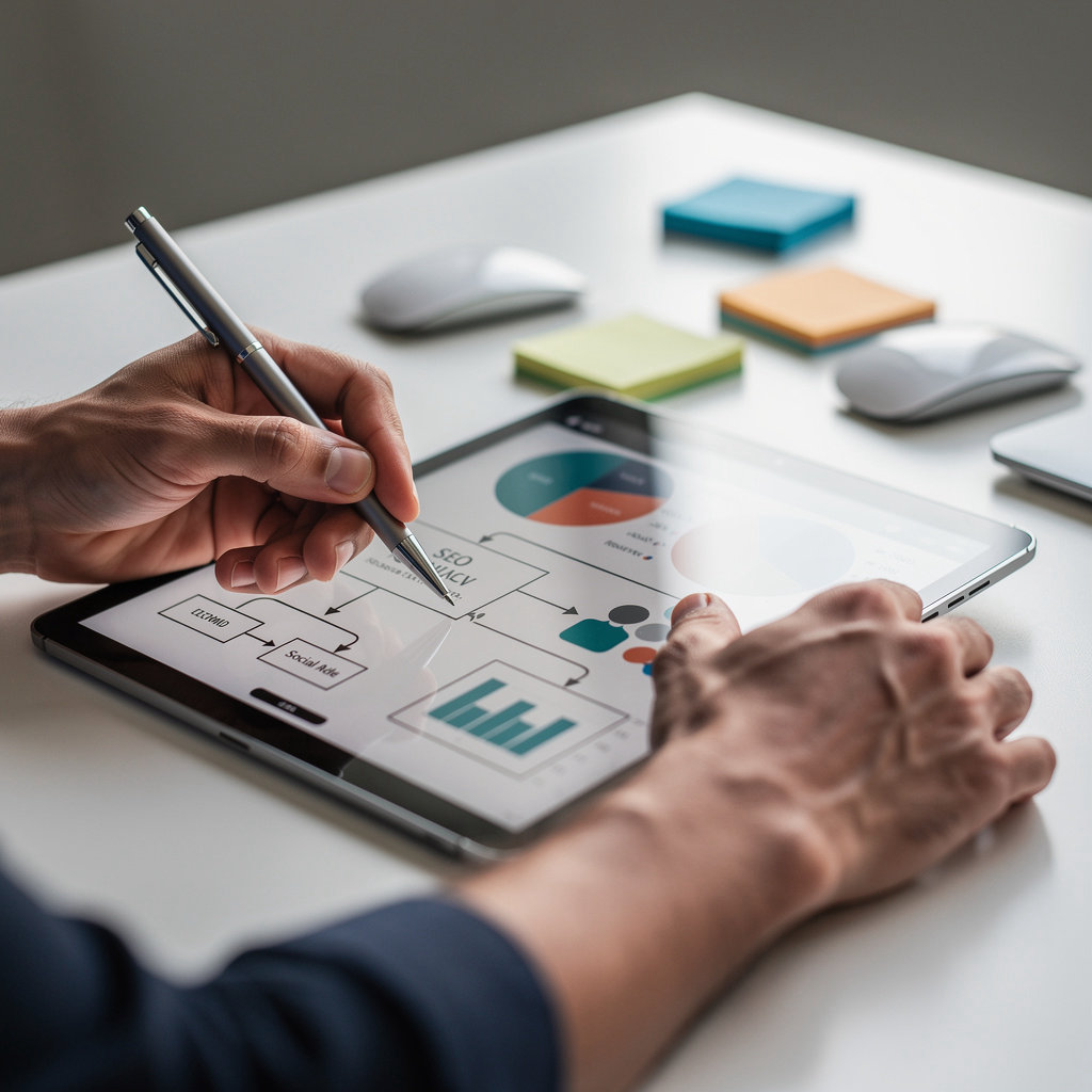 Dizitalsky team collaborating on digital marketing strategy and client success